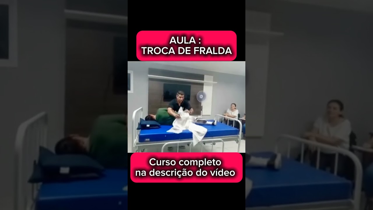 Cuidador de idosos aula troca de fralda #cuidadoresdeidosos #cuidadordeidosos #cuidadoradeidosos