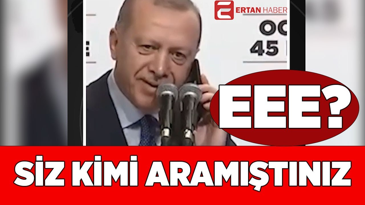 Cumhurbaşkanı Erdoğan telefon konuşması 