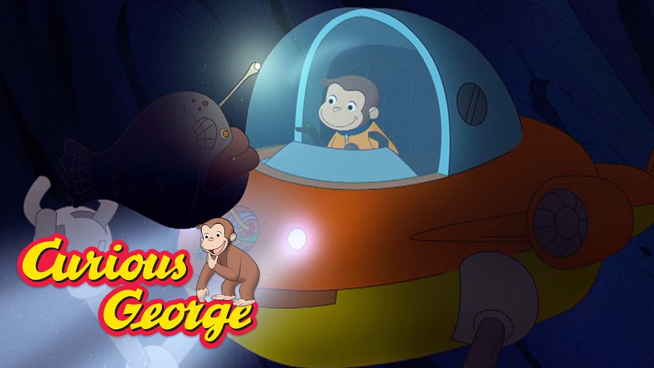Curious George 🐡 George learns about deep-sea creatures 🐡 Kids Cartoon 🐵 Kids Movies