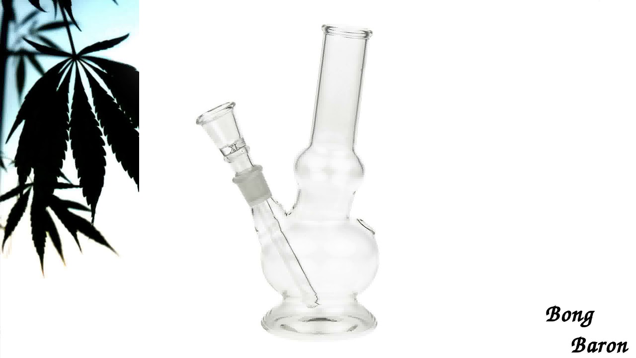 Curvy Glass Bubble Base Mini Bong