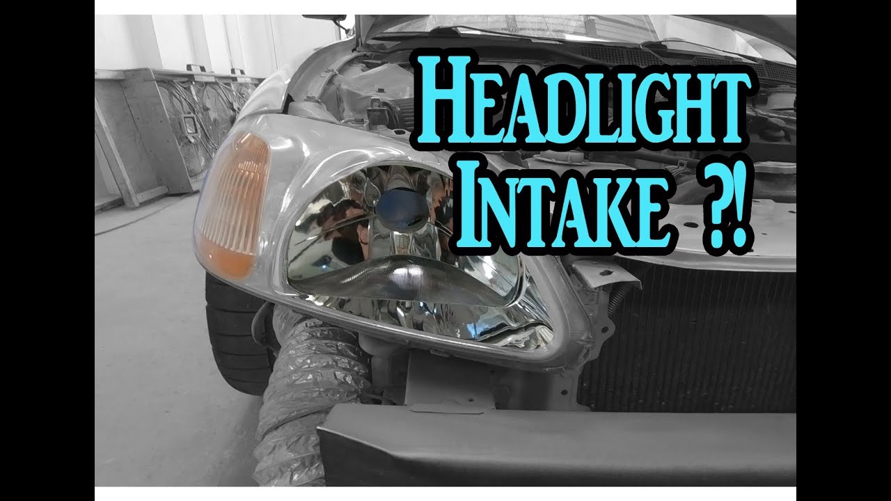 Custom Civic Track Headlight Air Intake