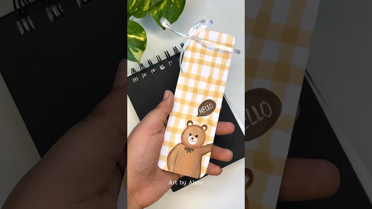 Cute And Aesthetic Bookmark Ideas #aesthetic #bookmark #shorts #diy #tutorial