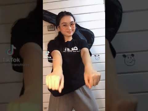 Cute Canada girl Tricia Serrano dance in TikTok