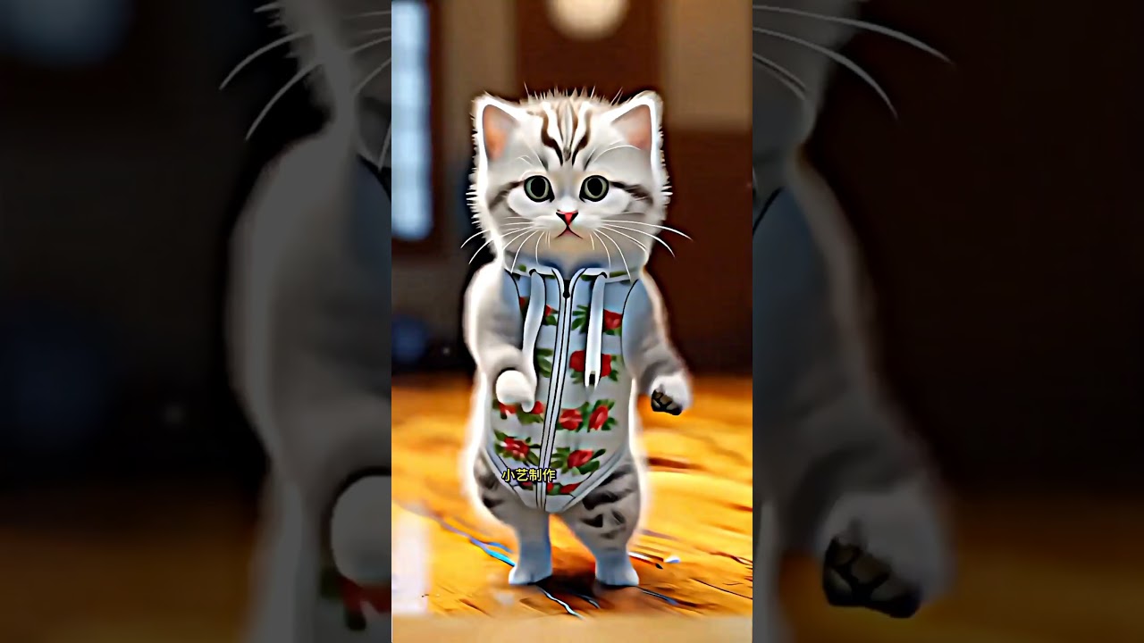 cute cat dance #shorts #viralvideo #trending #ytshorts #bhilai #animaldance