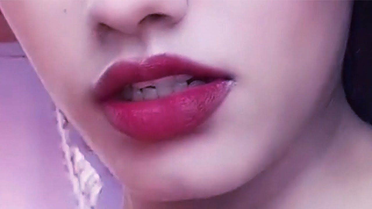 Cute Desi Girl Close Up hot Lips and Nose
