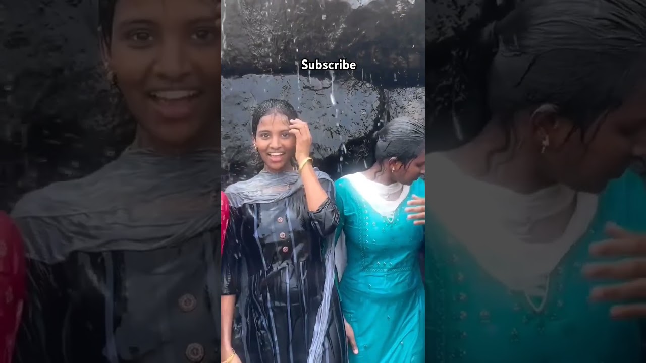 Cute girl bathing #saree #dress #telugu #cute #trending #viral #beautiful #tamil #hot #navel #aunty