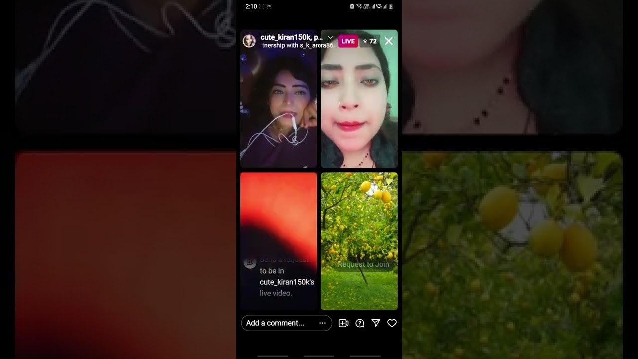 #cute kiran bhabi live #instagram
