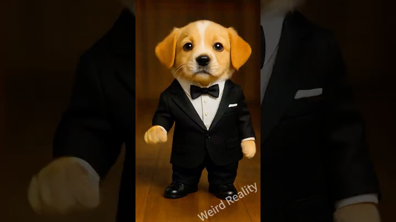 Cute Puppy, Dog Dance Tango #shorts #kittenrescue #animalrescue #kittenrevenge