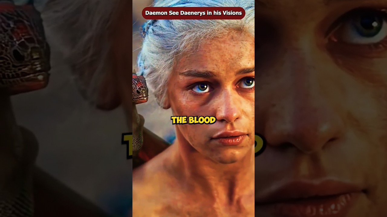 Daemon's Visions of Daenerys Targaryen | House of The Dragon Season 2 Episode 8 | #shorts #viral