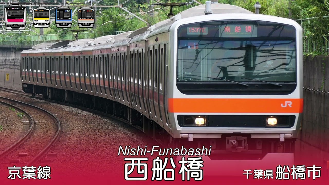 「DAN DAN 心魅かれてく」で武蔵野線・京葉線の駅名を重音テトが歌います。