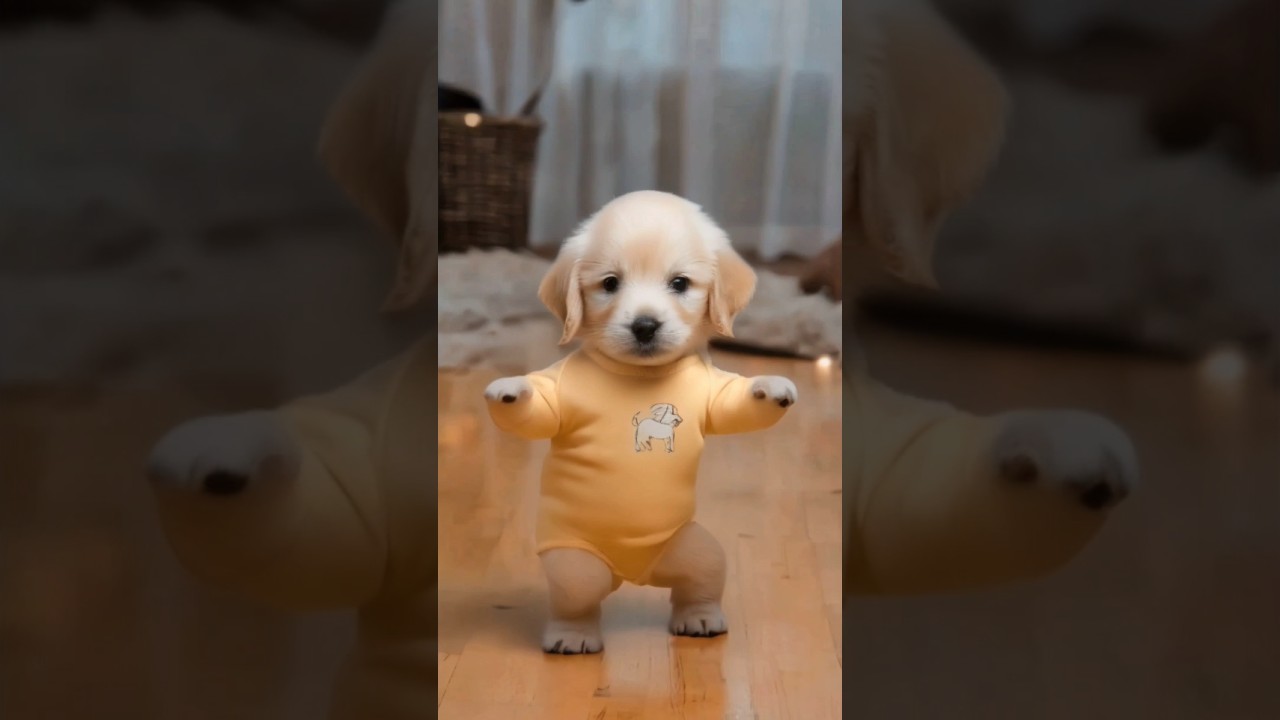 Dancing Puppy Deli 🐶😂 Cute Dog Shows Off Dance Moves