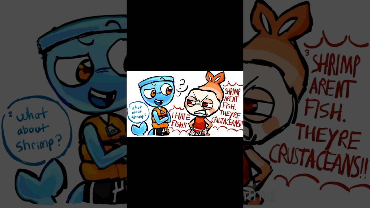 Dandys world comic dub ! / Shrimpo x Finn / Ragebait / Funny comic / #dandysworld #comic #comicdub