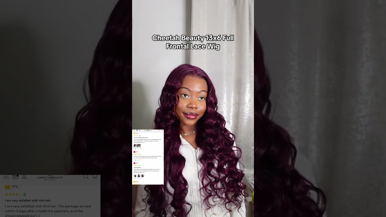 Dark Purple Body Wave 13x6 Full Frontal Lace Wig #wigs #bodywavehair #purplehair #tutorial