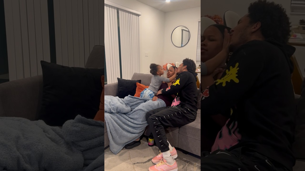 Daughter doesn’t like Dad kissing her Mom #shorts