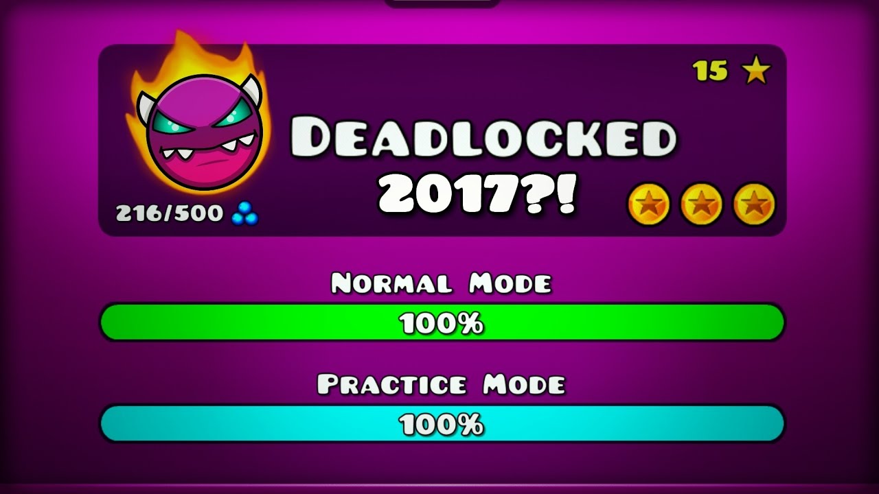 'DeadLocked 2017' [MEDIUM DEMON?] | Geometry Dash [2.1] - Dorami