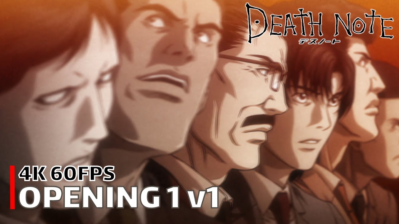 Death Note - Opening 1 v1 [4K 60FPS | Creditless | CC]