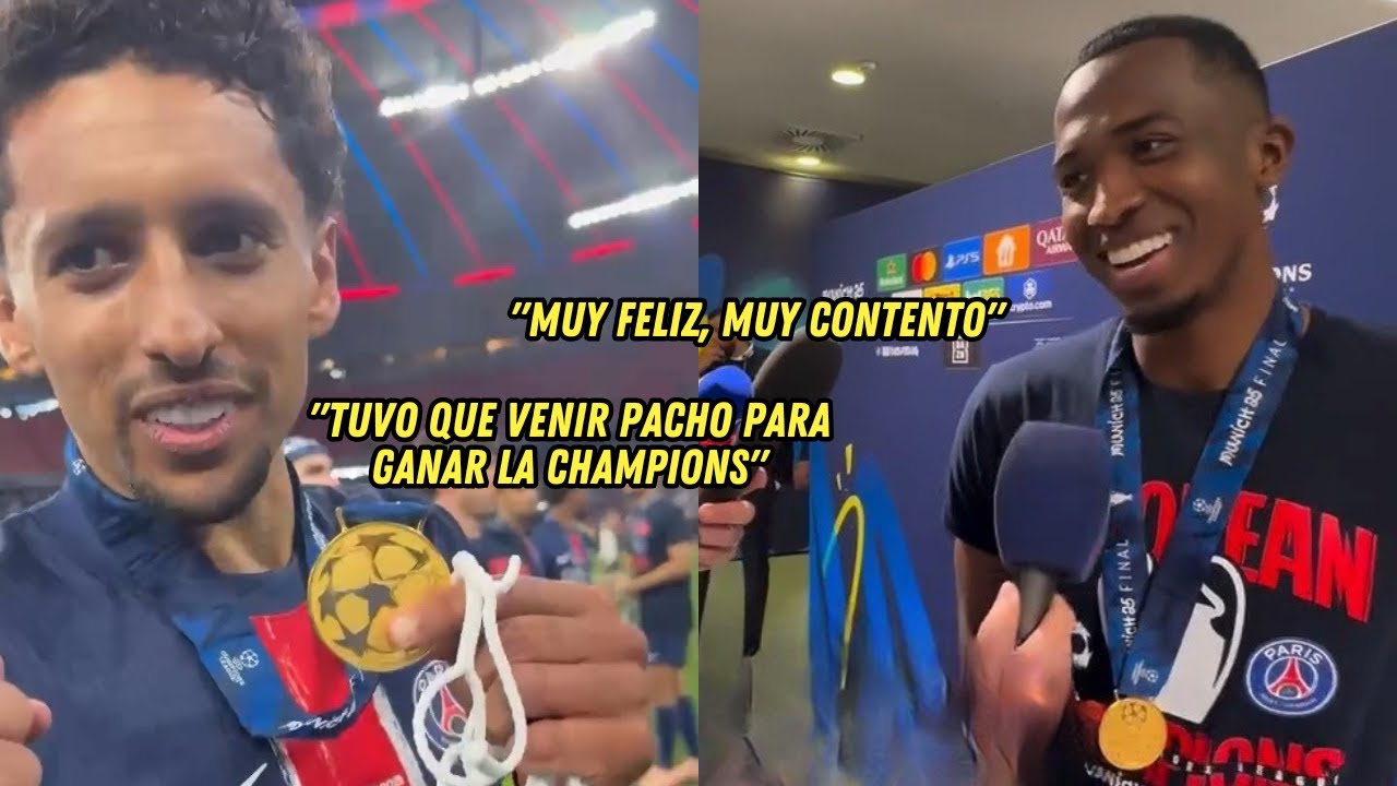 Declaraciones de Willian Pacho y Marquinhos tras quedar campeón de la Champions League