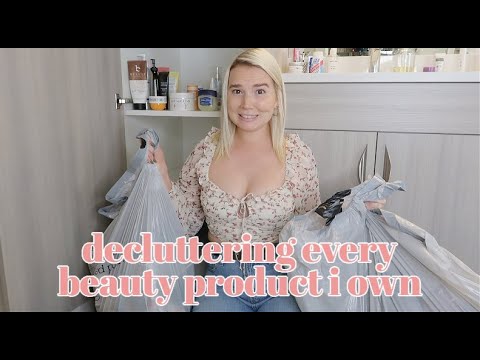 Decluttering & Organizing My ENTIRE Makeup, Skincare & Haircare Collection