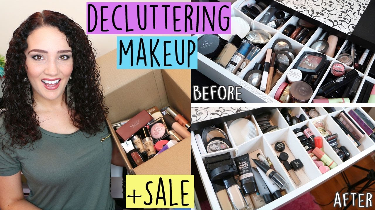 Decluttering My Makeup Collection! Huge BLOG SALE! Face Products