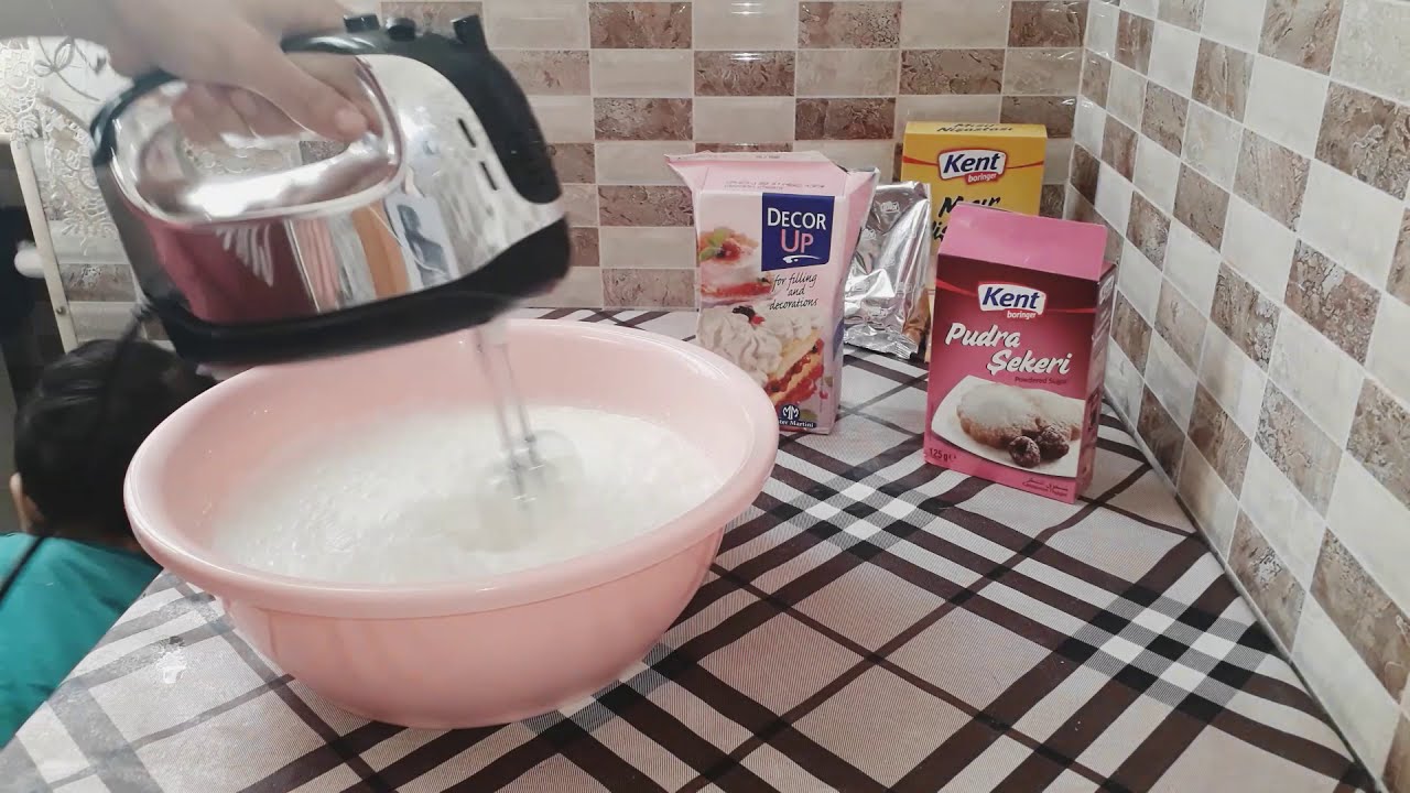 DECOR UP-la QAYMAQLİ KREMİN HAZİRLANMASİ.KAYMAKLİ PASTA KREMASİ.КРЕМ ИЗ СЛИВКАМИ. КРЕМ ДЛЯ ТОРТА.