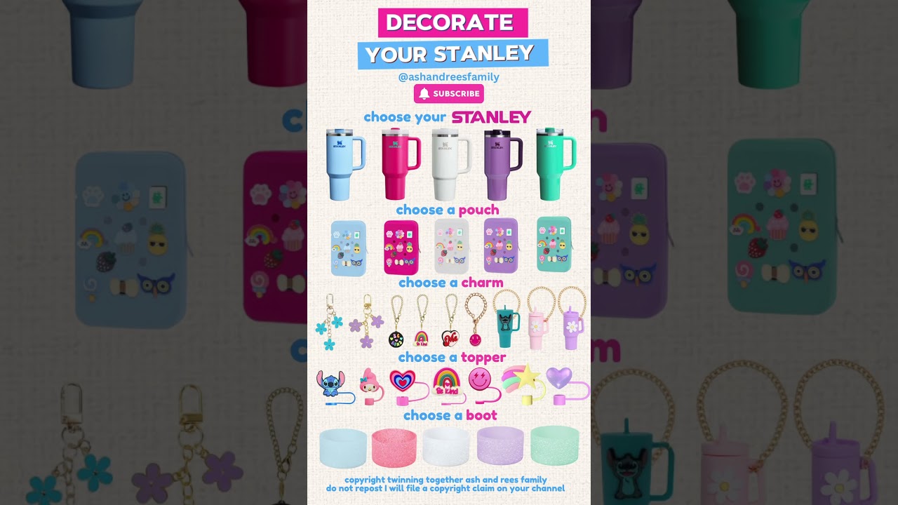 decorate your STANLEY! #stanley #preppy #fun