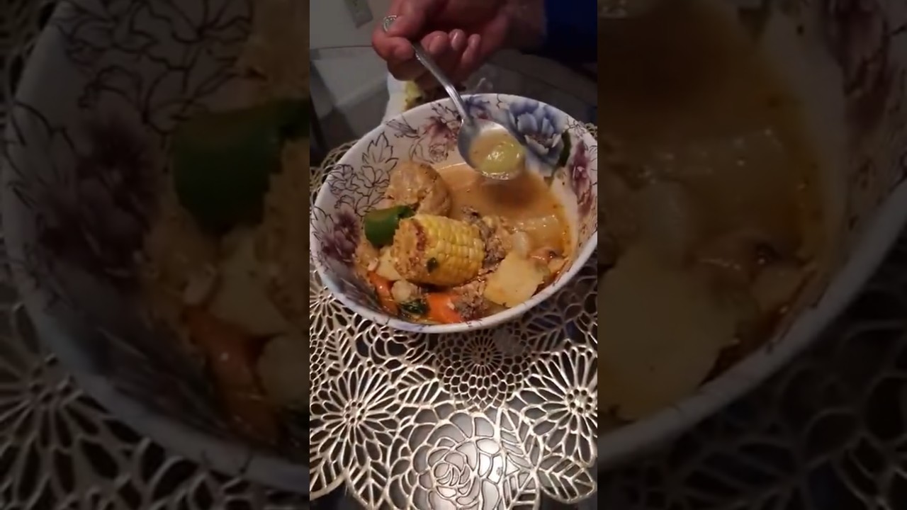 delicious chicken broth with vegetables