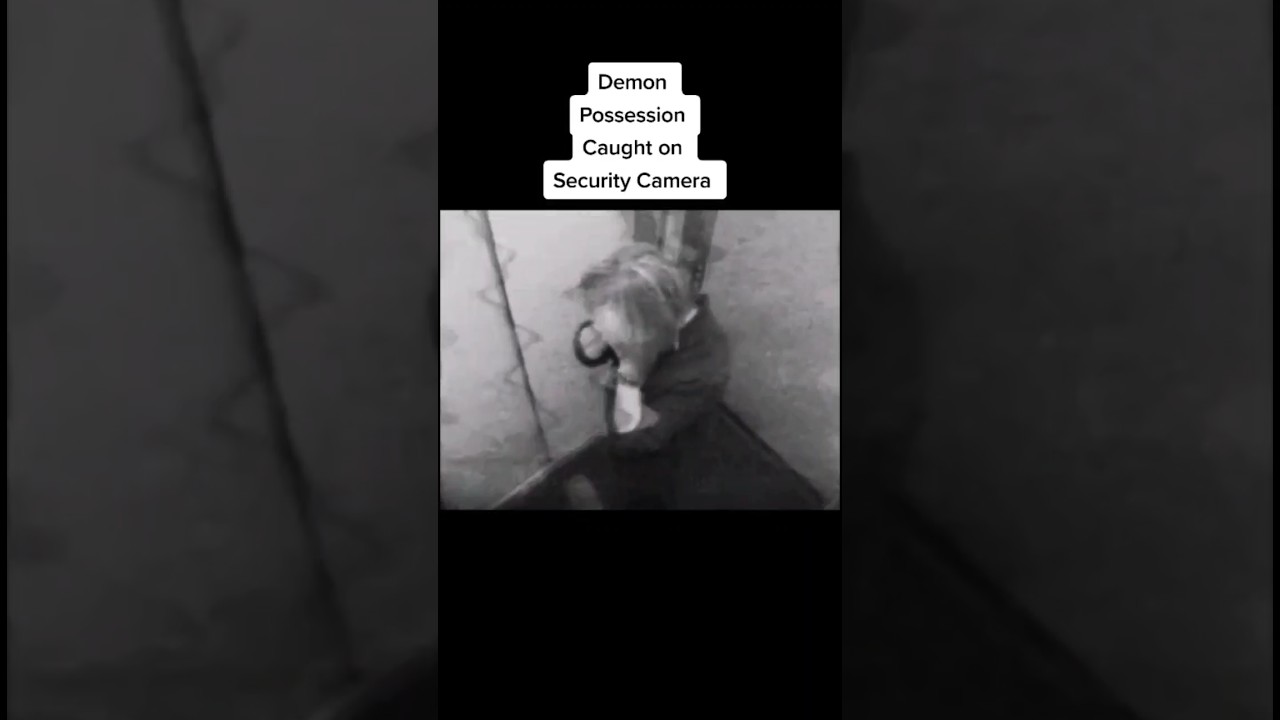 DEMON POSSESSION caught on CAMERA 😨👿 #shorts