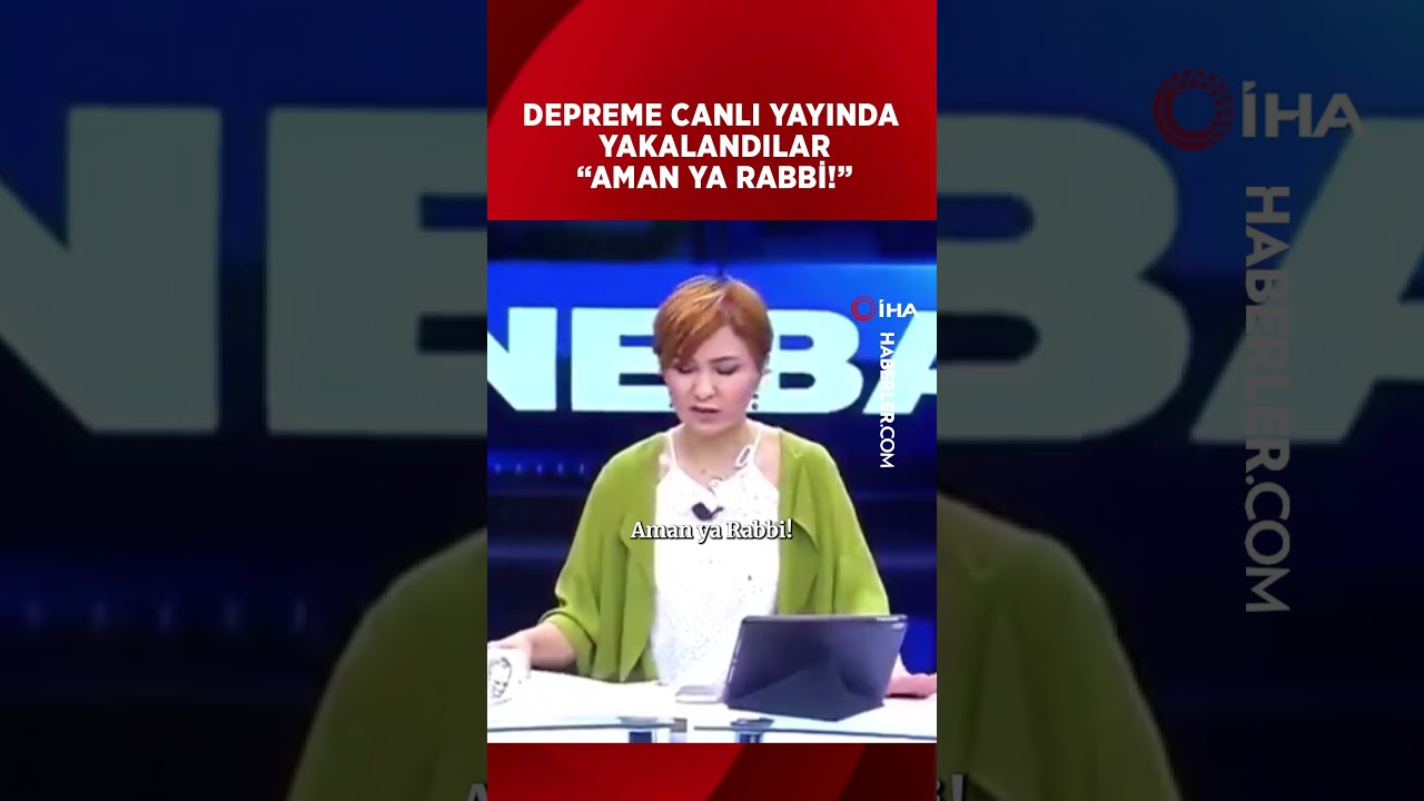 Depreme Canlı Yayında Yakalandılar!