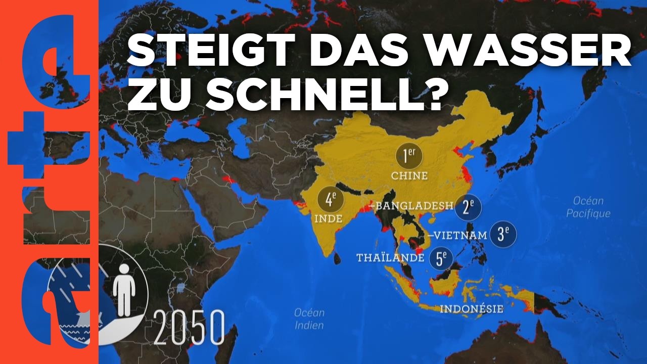 Der globale Anstieg des Meeresspiegels | Mit offenen Karten | ARTE