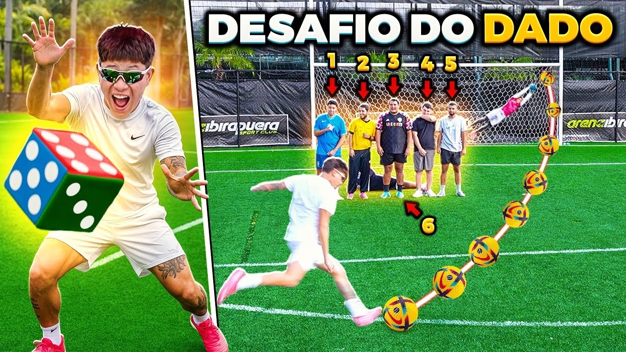DESAFIO DO DADO GIGANTE!! (O VÍTOR ESTAVA IMPOSSÍVEL) *MAS FOI MUITO EMOCIONANTE 😱