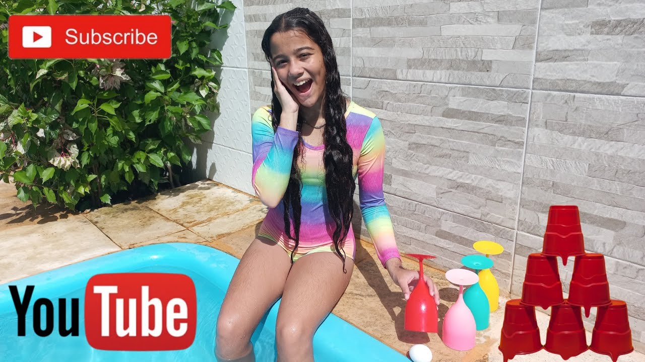 Desafio não encontre o ovo na #piscina OLHA O QUE ACONTECEU #youtube #divertido #education
