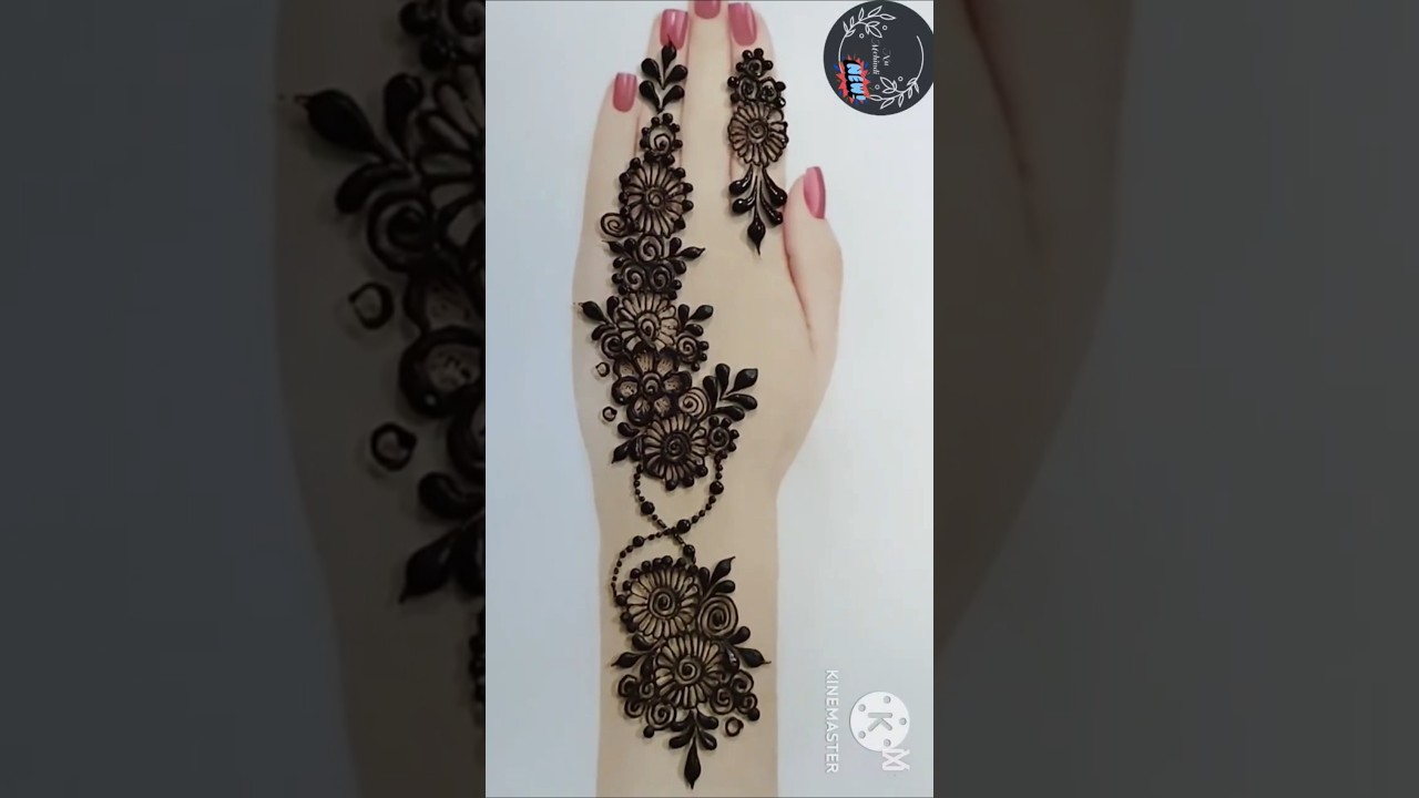 Desain mehndi|desain mehndi|desain mehandi sederhana|desain mehndi tangan belakang|desain mehndi|...