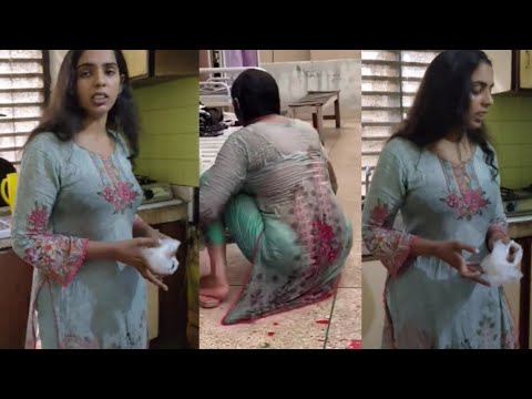 Desi Aunty Hot Vlog || My Morning Routine Work In Kitchen || Desi girl hot mood in Kitchen