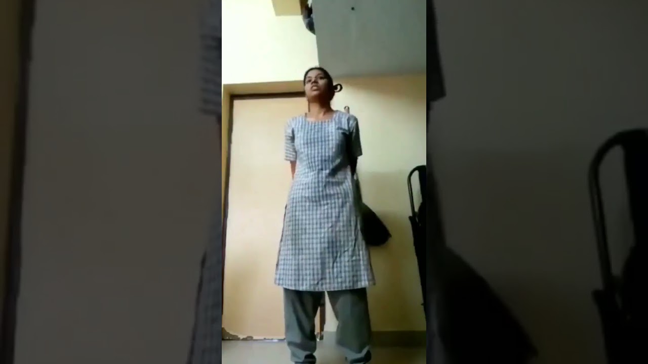 Desi girl stripping, removing dress