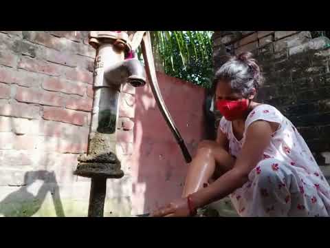 Desi Villege Bathing Video|| Desi Bhabhi Bathing Vlog Video ||