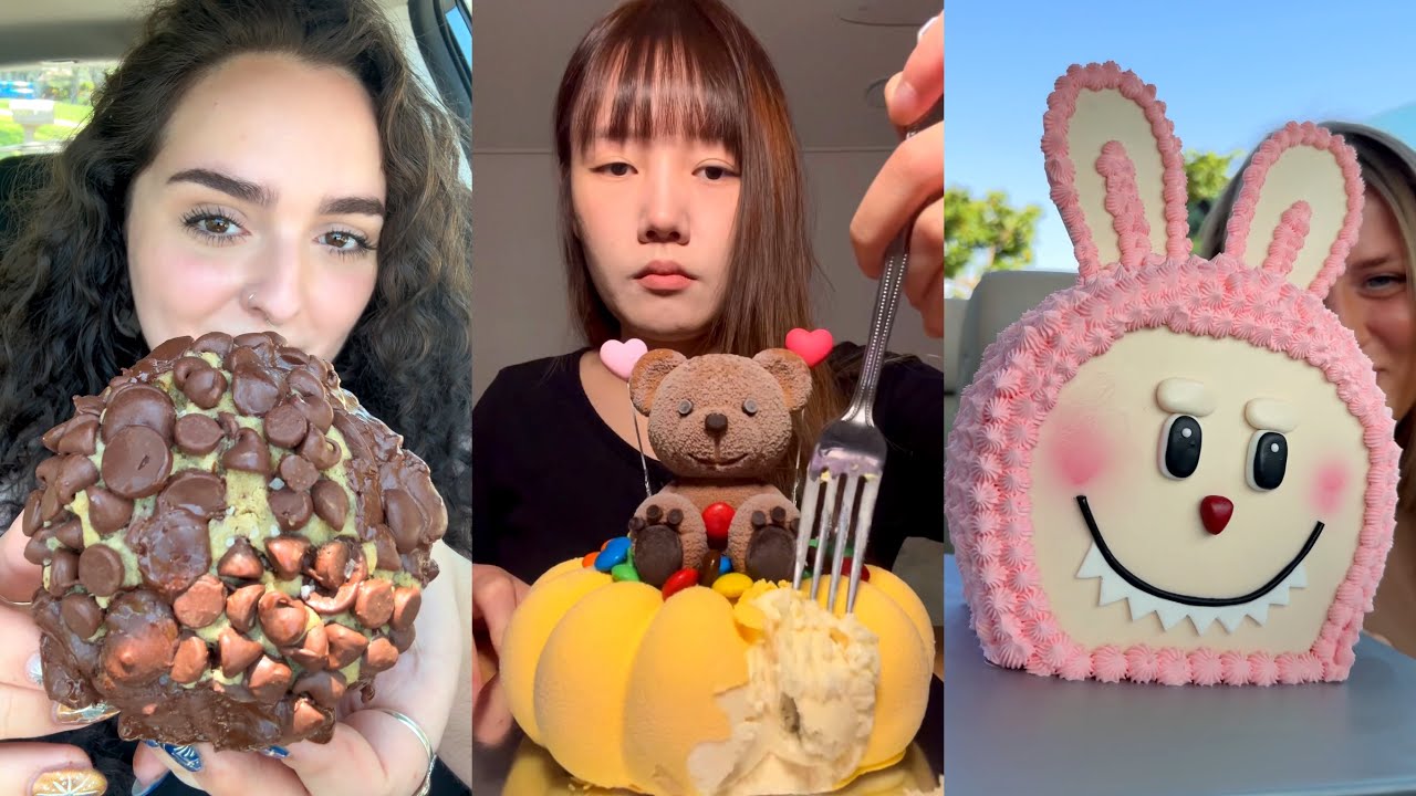 Dessert TikTok ASMR mukbang compilation! #44