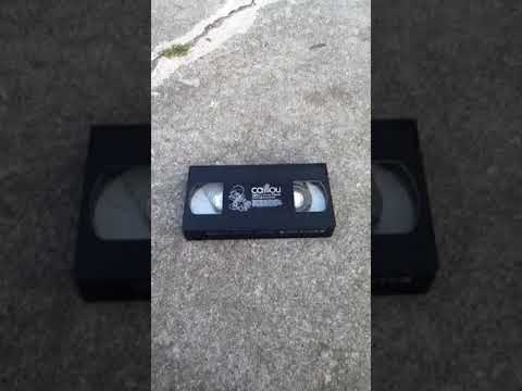 Destroying caillou vhs
