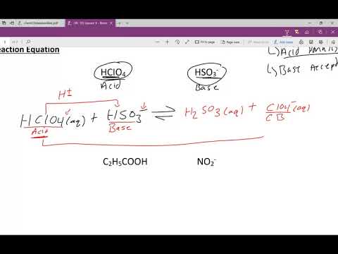 Determining Acid/Base reactions using data booklet (finding favoured side)