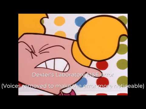 Dexter's Lab M&E error in Game for a Game