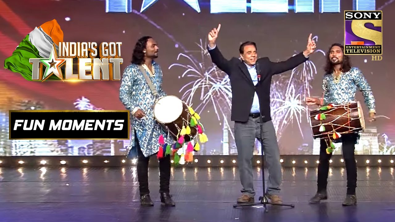 Dharmendra जी ने गाया Punjabi गाना Dhol के साथ |India's Got Talent Season 3 |Fun Moments