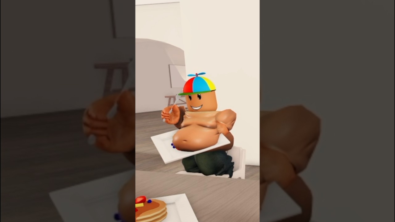 DIABETO EATS PANCAKES #roblox #shorts #baddie #berryavenue
