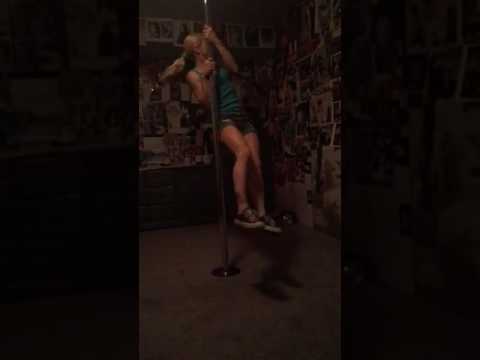 Diana Lynn slow motion pole dancing video