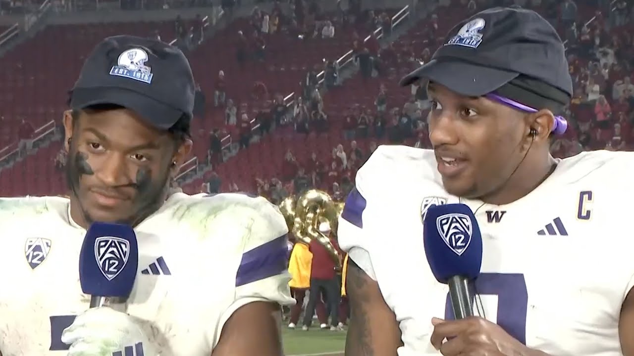 Dillon Johnson and Michael Penix Jr. join Pac-12 Network after UW’s instant-classic win at USC