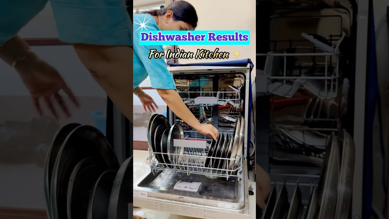 Dishwasher Cleaning Results🤩Before & After😎#cleaningvlog #shorts #dishwasher #indiankitchen #clean