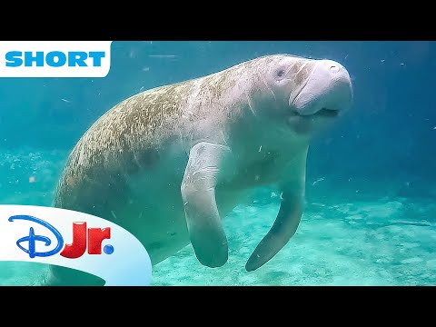 Disney Animals - Manatees | Under the Sea with Ariel | The Little Mermaid 🧜🏾‍♀️ | @disneyjr