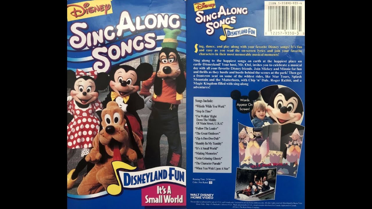 Disney Sing Along Songs  Disneyland Fun