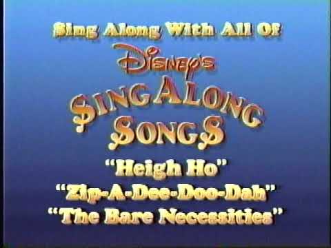Disney's Sing Along Songs 1987 Promo
