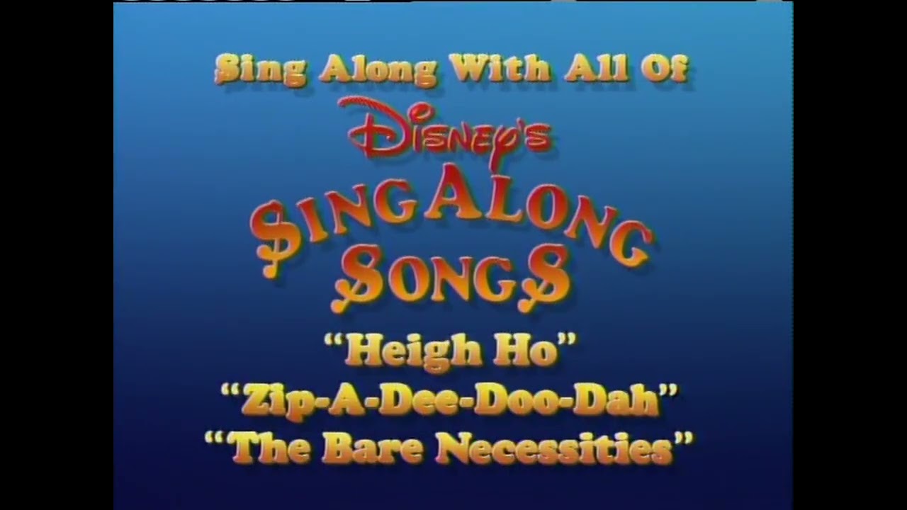 Disney's Sing Along Songs 1987 Promo (DVD Quality)