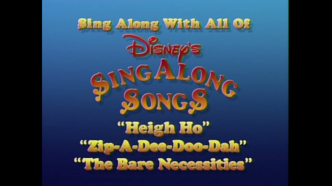 Disney's Sing Along Songs Promo