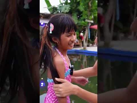 DISTA KENA AIR BERUBAH JADI MERMAID😱 #viralvideos #viralditiktok #modelcilik